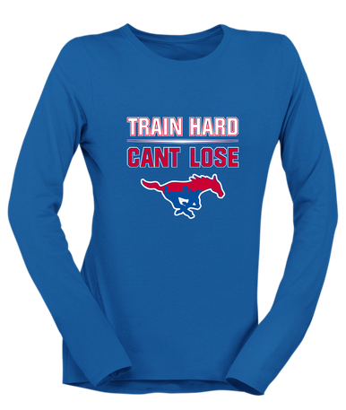 Parkland Mustangs Train Hard, Can't Lose Women's Premium LS T-Shirt