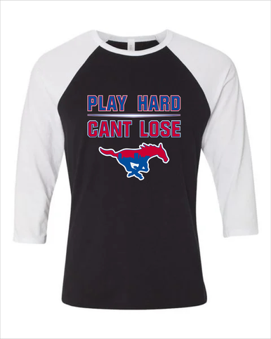 Parkland Mustangs Play Hard, Can't Lose Women's Baseball T-Shirt