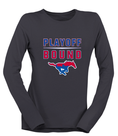 Parkland Mustangs Playoff Bound Women's Premium LS T-Shirt