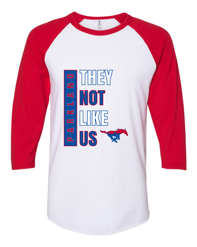 Parkland Mustangs They Not Like Us #1 Men's Baseball T-Shirt