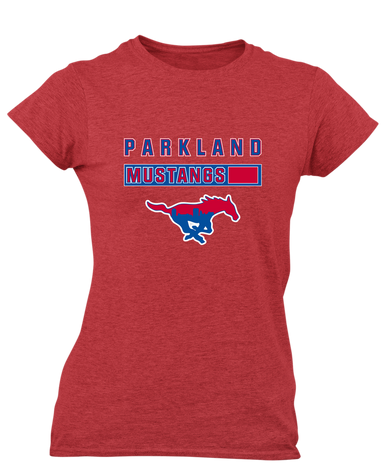 Parkland Mustangs Mascot #7 Women's Premium SS T-Shirt