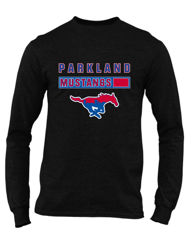 Parkland Mustangs Mascot #7 Men's Premium LS T-Shirt