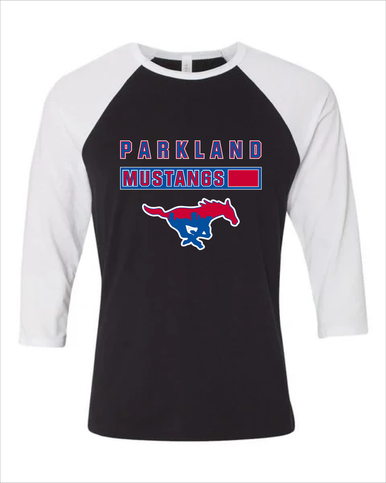 Parkland Mustangs Mascot #7 Men's Baseball T-Shirt