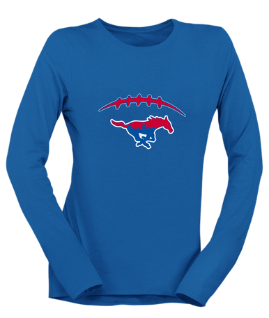 Parkland Mustangs Football #2 Women's LS T-Shirt