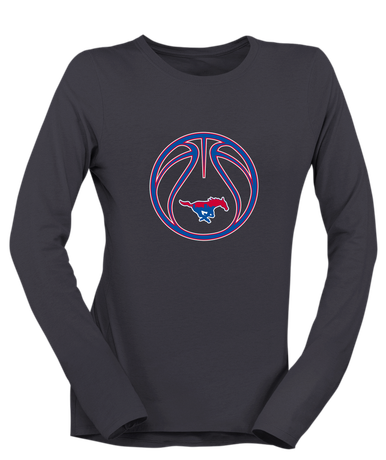 Parkland Mustangs Basketball #2 Women's LS T-Shirt
