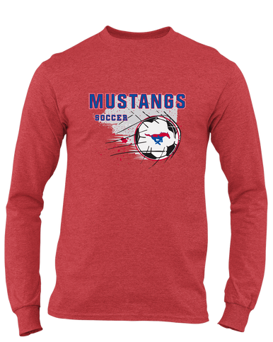 Parkland Mustangs Soccer #2 Men's LS T-Shirt