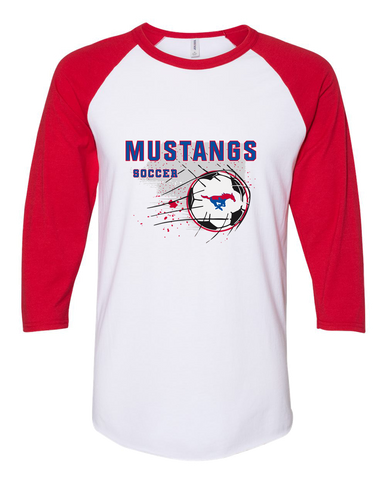 Parkland Mustangs Soccer #2 Men's Baseball T-Shirt