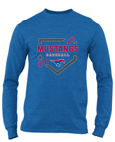 Parkland Mustangs Baseball #2 Men's LS T-Shirt