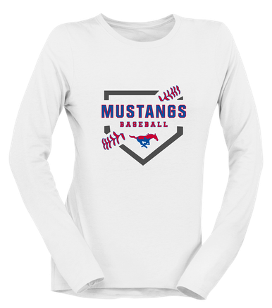 Parkland Mustangs Baseball #2 Women's Premium LS T-Shirt