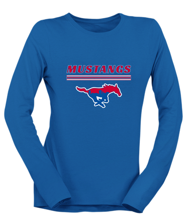 Parkland Mustangs Mascot #8 Women's Premium LS T-Shirt