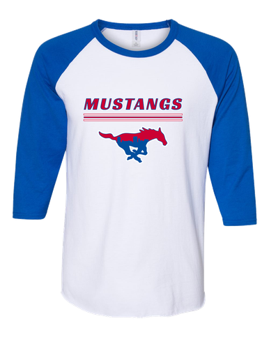 Parkland Mustangs Mascot #8 Women's Baseball T-Shirt