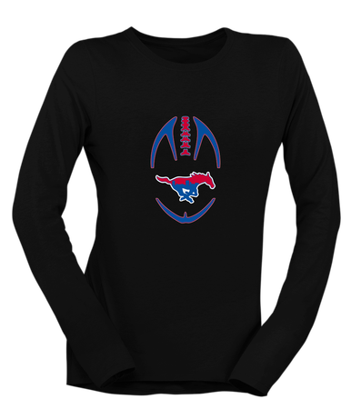Parkland Mustangs Football #4 Women's LS T-Shirt