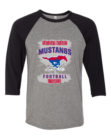 Parkland Mustangs Football #6 Women's Baseball T-Shirt