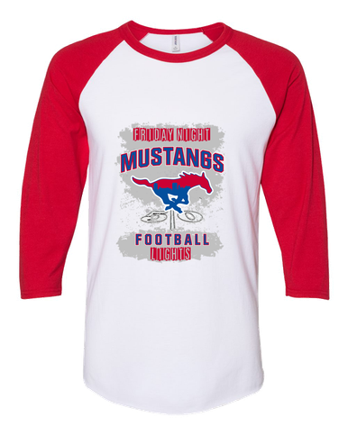 Parkland Mustangs Football #6 Men's Baseball T-Shirt