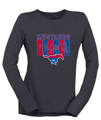 Parkland Mustangs Band # 2 Women's LS T-Shirt
