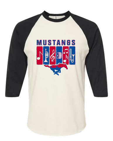Parkland Mustangs Band # 2 Men's Baseball T-Shirt