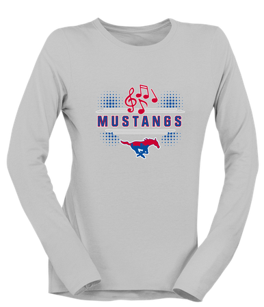 Parkland Mustangs Band # 3 Women's LS T-Shirt