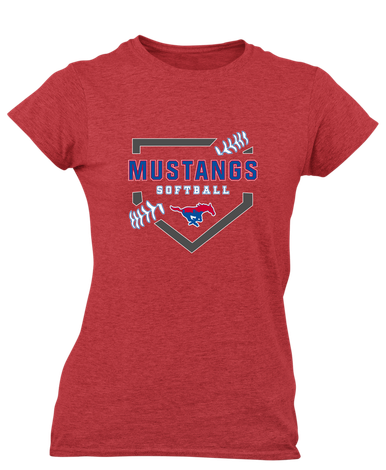 Parkland Mustangs Softball #2 Women's Premium SS T-Shirt