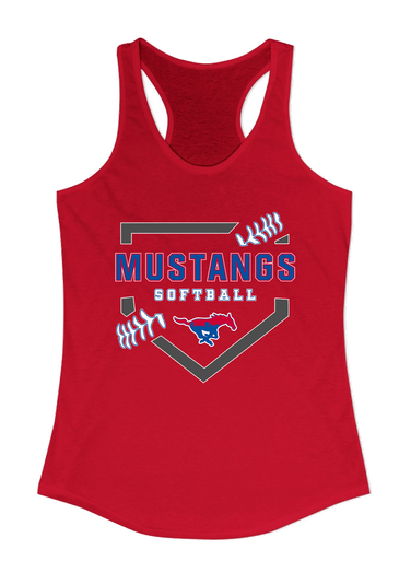 Parkland Mustangs Softball #2 Women's Tank Top
