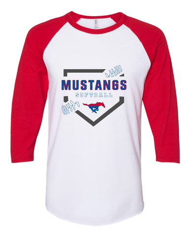 Parkland Mustangs Softball #2 Women's Baseball T-Shirt