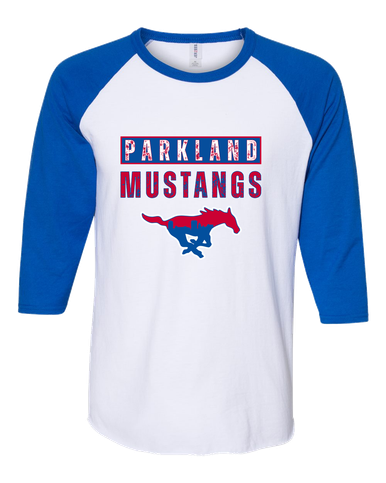 Parkland Mustangs Mascot #9 Women's Baseball T-Shirt