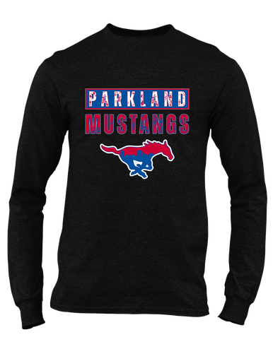 Parkland Mustangs Mascot #9 Men's Premium LS T-Shirt