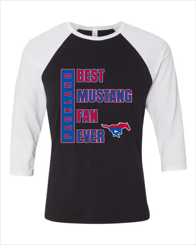 Parkland Mustangs Best Mustang Fan Women's Baseball T-Shirt