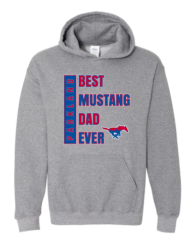 Parkland Mustangs Best Mustang Dad Men's Hoodie