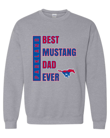 Parkland Mustangs Best Mustang Dad Men's Sweatshirt