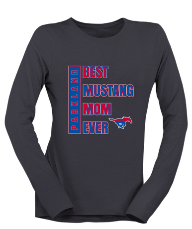 Parkland Mustangs Best Mustang Mom Women's LS T-Shirt