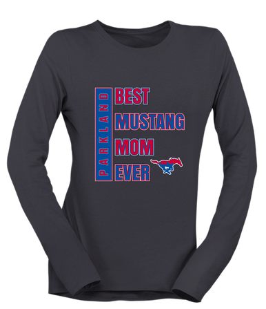 Parkland Mustangs Best Mustang Mom Women's Premium LS T-Shirt