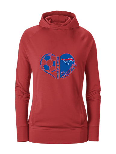 Parkland Mustangs Heart Soccer Women's Hoodie