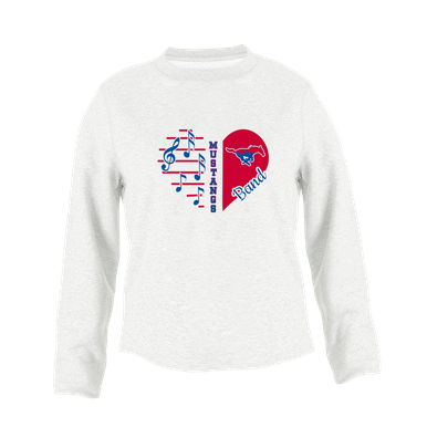 Parkland Mustangs Heart Band Women's Sweatshirt