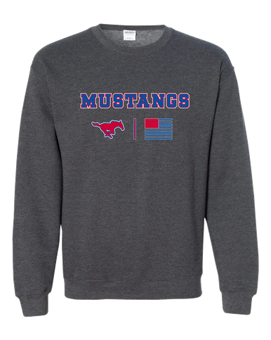 Thomas Jefferson Mustangs Team Colors Flag Men's Sweatshirt