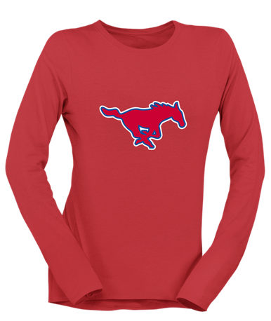 Thomas Jefferson Mustangs Mascot #1 Women's Premium LS T-Shirt