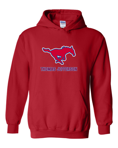 Thomas Jefferson Mustangs Mascot #2 Men's Hoodie