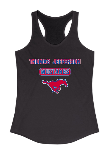 Thomas Jefferson Mustangs Mascot #3 Women's Tank Top
