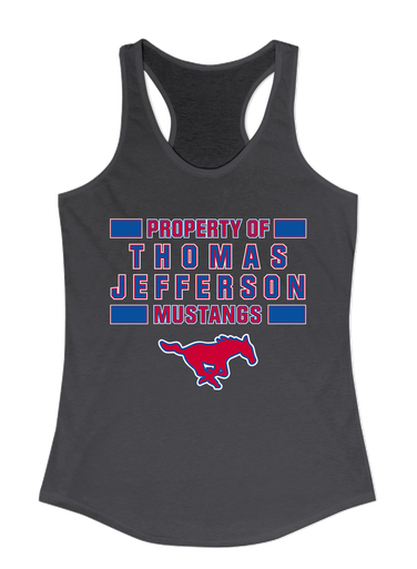 Thomas Jefferson Mustangs Property Of Women's Tank Top