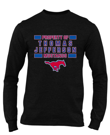 Thomas Jefferson Mustangs Property Of Men's Premium LS T-Shirt