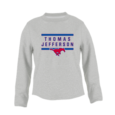 Thomas Jefferson Mustangs Mascot #4 Women's Sweatshirt