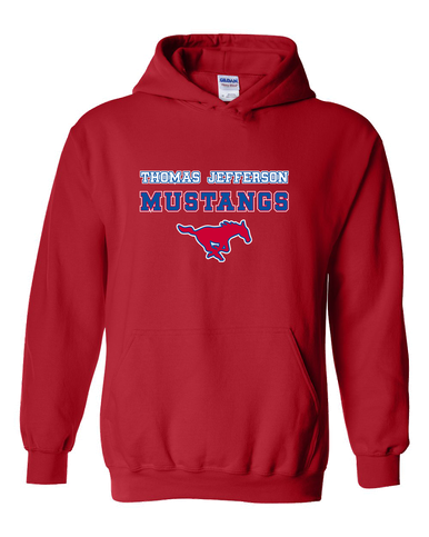 Thomas Jefferson Mustangs Spirit Men's Hoodie