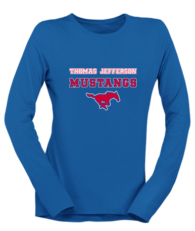 Thomas Jefferson Mustangs Spirit Women's LS T-Shirt