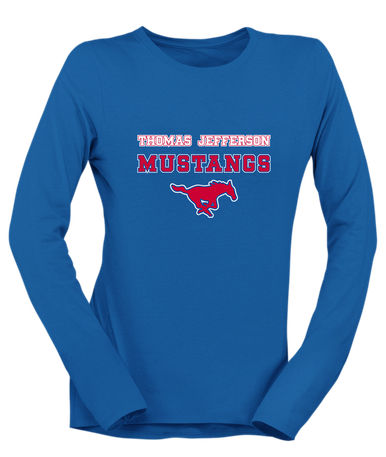 Thomas Jefferson Mustangs Spirit Women's Premium LS T-Shirt