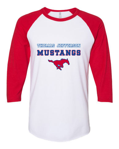 Thomas Jefferson Mustangs Spirit Men's Baseball T-Shirt