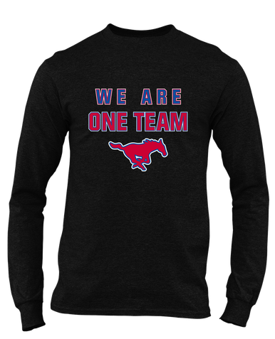 Thomas Jefferson Mustangs We Are One Team Men's LS T-Shirt