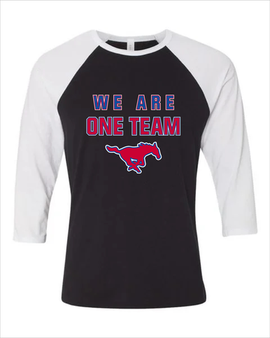 Thomas Jefferson Mustangs We Are One Team Men's Baseball T-Shirt