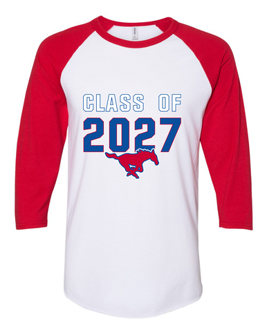 Thomas Jefferson Mustangs Class of 2027 Men's Baseball T-Shirt