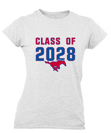 Thomas Jefferson Mustangs Class of 2028 Women's SS T-Shirt