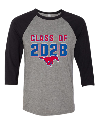 Thomas Jefferson Mustangs Class of 2028 Men's Baseball T-Shirt