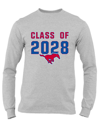 Thomas Jefferson Mustangs Class of 2028 Men's Premium LS T-Shirt